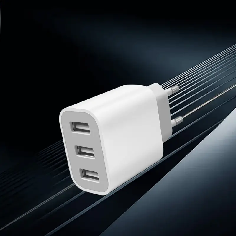 3 Port Quick Charger USB Wall Charger, Charger Adapter