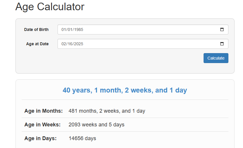 Age Calculator